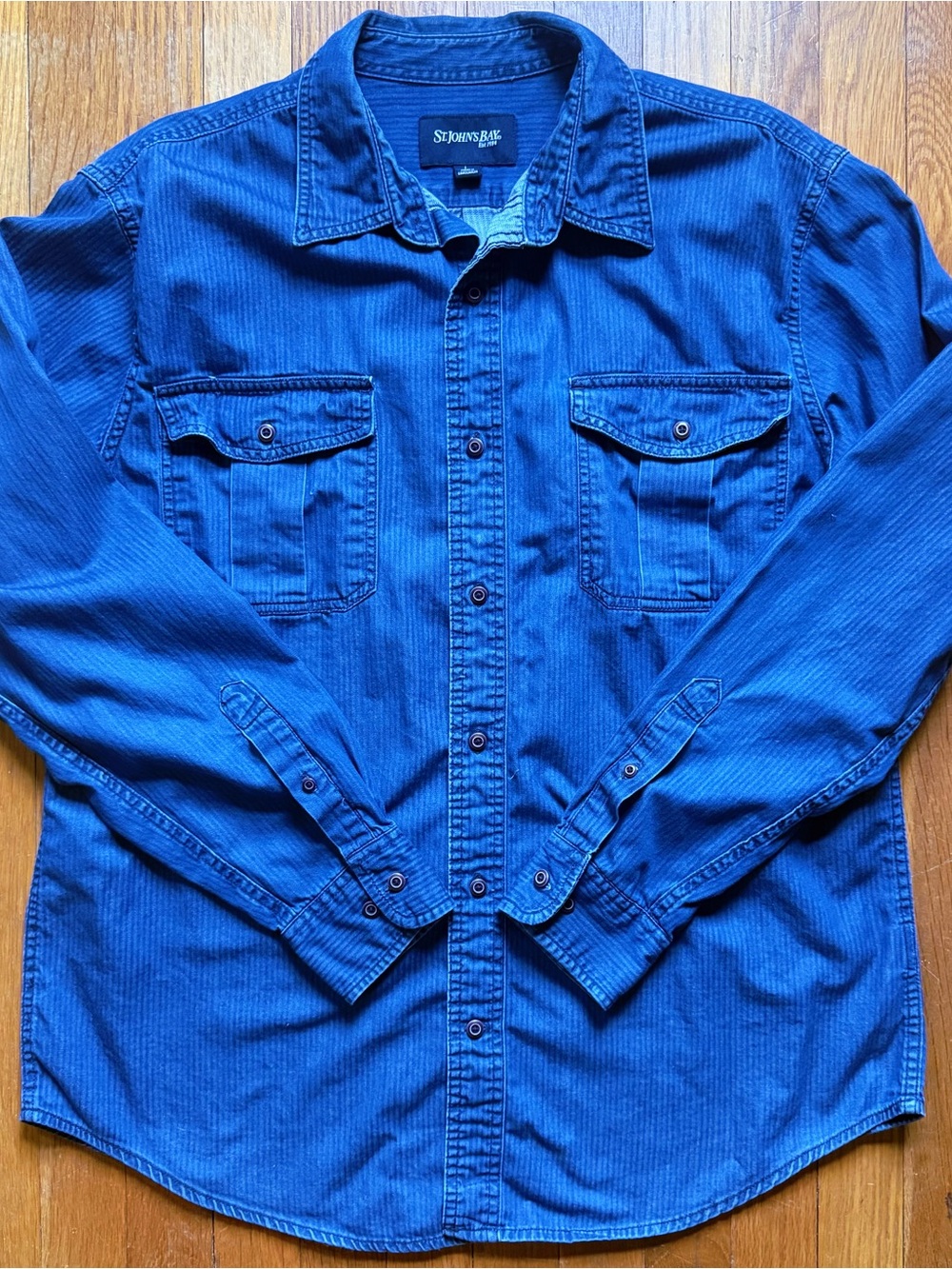 Vintage 1990’s St. John's Bay Striped Button-up Long Sleeve Shirt